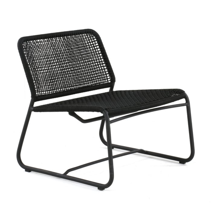 Kline Outdoor Rope and Aluminium Relaxing Chair Angle