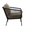 Design Warehouse - 127339 - Lola Outdoor Rope Relaxing Chair (Black)  - Black cc