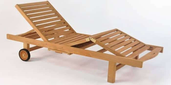 Malibu Teak Outdoor Sun Lounger