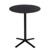 Design Warehouse - 127362 - Nosh Outdoor Aluminum Tall Side Table (Black)  - Black cc