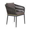 Design Warehouse - 126774 - Oasis Outdoor Dining Chair (Blend Coal)  - Blend Coal cc