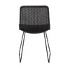 Design Warehouse - 127336 - Olive Wicker Dining Side Chair  - Black cc