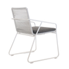 Design Warehouse - 126727 - Pierre Outdoor Rope Dining Chair  - White cc