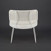 Design Warehouse - 127023 - Polly Outdoor Wicker Relaxing Chair  - Stonewhite
