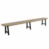 Design Warehouse Santa Fe Teak and Aluminium Outdoor Bench 127507