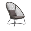Design Warehouse - Zaha Outdoor Lounge Chair (High Back Cross Weave) 42222934360363- cc