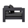 Design Warehouse - 128292 - Amalfi Aluminium Outdoor Club Chair  - Charcoal