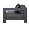 Design Warehouse - 128294 - Amalfi Aluminium Outdoor Daybed Left  - Charcoal