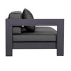 Design Warehouse - 128296 - Amalfi Aluminium Outdoor Daybed Right  - Charcoal