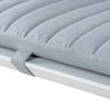 Design Warehouse - 128410 - Amazon Aluminium Sun Lounger (White) with Sunbrella Cushion (Natté Grey Chiné)  - White