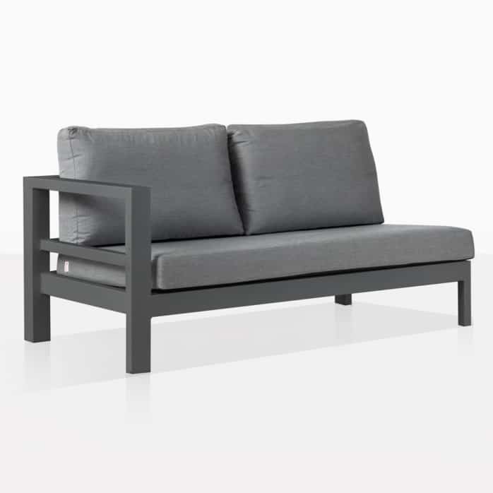 Amazon Black Aluminium Outdoor Left Arm Sectional