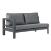 Design Warehouse - 126910 - Amazon Aluminum Outdoor Sectional Right Sofa  - Charcoal cc