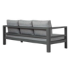 Design Warehouse - 126902 - Amazon Aluminum Outdoor Sofa  - Charcoal cc