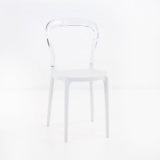 Bent Cafe Dining Chair (Clear)-1203