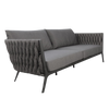 Design Warehouse - 127160 - Bianca Outdoor Rope Sofa  - Coal cc