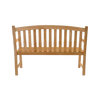 Design Warehouse - Bowback 2-Seater Teak Outdoor Bench 42030773829931- cc