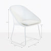 Design Warehouse - 125053 - Breeze Outdoor Wicker Relaxing Chair  - White