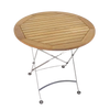 Design Warehouse - Cafe Round Teak Folding Table 42042056802603- cc
