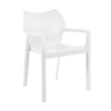 Design Warehouse Cape Cafe Dining Chair White front angle 124519