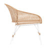 Design Warehouse - 128338 - Chrissie Outdoor Relaxing Chair  - Natural / Stonewhite