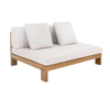 Design Warehouse - Amalfi Teak Outdoor Sectional Armless Chair (Center) 42041881985323- cc