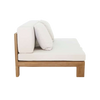 Design Warehouse - Amalfi Teak Outdoor Sectional Armless Chair (Center) 42041882083627- cc