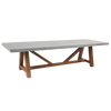 Design Warehouse - Raw Concrete Trestle Dining Table 42212059382059- cc