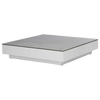 Design Warehouse - 127479 - Crete Aluminium Low Outdoor Coffee Table (White) with Ceramic Top (Marble Look)  - White cc