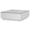 Design Warehouse - 127478 - Crete Aluminium Tall Outdoor Coffee Table (White) with Ceramic Top (Marble Look)  - White