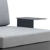 Design Warehouse - 127447 - Crete Aluminium Outdoor Armrest (Charcoal)  - Charcoal