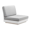 Picture of Crete Aluminium Outdoor Sectional Centre - White