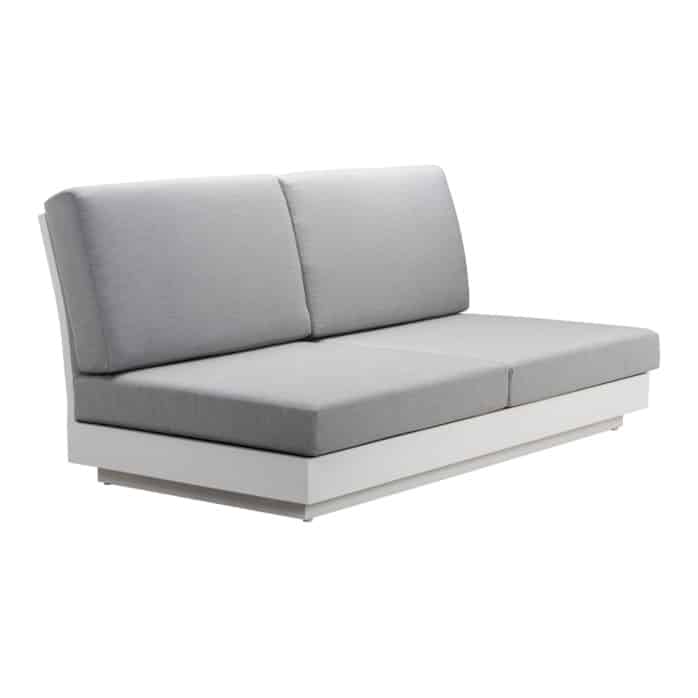 crete aluminium loveseat aluminium framed