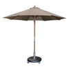 Design Warehouse Dixon Agora Round Market Umbrella Taupe 128364