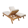 Design Warehouse - Teak Double Sun Lounger 42147699720491- cc