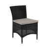 Design Warehouse - 124402 - Enna Wicker Dining Side Chair (Black)  - Black cc