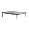 Design Warehouse - 128184 - Escape Aluminium and Teak Coffee Table  - Graphite cc