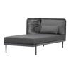 Design Warehouse - 128146 - Escape Sectional Chaise Longue Arm Right  - Graphite cc