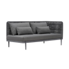 Design Warehouse - 128147 - Escape Sectional Loveseat Arm Left  - Graphite cc