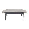 Design Warehouse - 128186 - Escape Aluminium and Teak Side Table  - Graphite cc