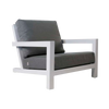 Design Warehouse - 126883 - Granada Aluminum Outdoor Club Chair  - White cc