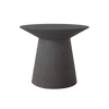 Design Warehouse - 126968 - Holly Outdoor Concrete Side Table  - Black cc
