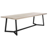 Design Warehouse - 128180 - Jamie Outdoor Teak and Aluminium Dining Table  - L 270 x W 100 x H 73 cm - Black cc