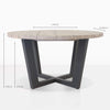 Design Warehouse Jimmy Round Dining Table Lava 127376 127378