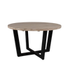 Picture of Jimmy Round Reclaimed Teak Dining Table - Lava - 140 cm