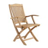 Design Warehouse - Kensington Teak Folding Dining Arm Chair 42031656632619- cc