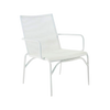 Design Warehouse - 125346 - Leo Outdoor Relaxing Wicker Chair (White)  - White cc