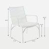 Design Warehouse - 125346 - Leo Outdoor Relaxing Wicker Chair (White)  - White