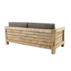 Design Warehouse - Lodge Distressed Teak Outdoor Loveseat 42147108225323- cc