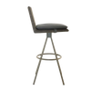 Design Warehouse - 126799 - Loop Swivel Bar Stool  - Grey cc