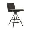 Design Warehouse - 126796 - Loop Counter Height Stool  - Charcoal cc